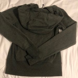 army green lululemon scuba hoodie
